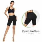 Women s High Waist Tummy Control Workout Biker Shorts With Pockets For Running