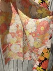 Mcm Table Cloth Mod Flower Pink Black 50   x50   