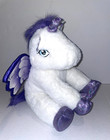 Unicorn Plush Stuffed Animal White Purple Wings Sparkle Toy Nwt