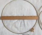 Vintage Lot Of 16 Macrame  Or Dream Catcher Metal Brass Rings 1  To 12 