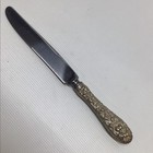 Vintage Stieff Rose Repousse Sterling Silver Luncheon Knife 8-7 8   