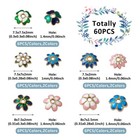1 Box Alloy Enamel Bead Caps Golden Floral Bead Spacer For Diy Jewelry Findings