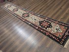 Indo Per sian Heriz Serapi Runner 2 7 X 16  Vintage Wool Runner