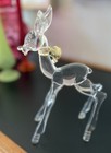 Vintage Mid-century Modern Don Manning Lucite Reindeer Figurine Set  5 