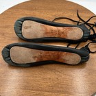 Vintage Black Leather Ghillie Dance Shoes Irish Scottish Highland B l s c 