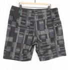 Prana Catalyst Board Shorts Mens 38 Gray Print Lightweight Stretch Swim