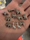 Lot Of 11 Vintage 925 Sterling Silver Charms Totaling 35 Grams  dogs  Assorted