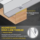  10 X 1-1 2  Metal Roofing Screws 300pcs Hex Head Self Tapping Wood To Metal