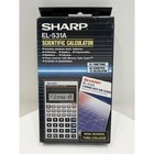 Vintage  new  19080 s Sharp El-531a With Textbook Scientific Calculator