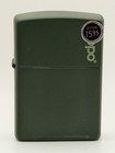 Vintage 1997 Zippo Logo Dark Green Matte Zippo Lighter New B10
