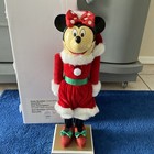 Disney Parks Rare 24    Wooden Minnie Mouse Christmas Nutcracker Santa Clause Ln