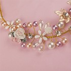 Pearl Flower Crystal Rhinestone Wedding Bridal Headband Clip Hair Band Handmayz
