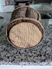 Rustic Wooden Circle Shaped Basket Country Shabby Chic Farmhouse Decor