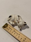 Vintage 1987 Enesco Porcelain Sleeping Kitten Cat Figurine Black White 2 5    