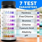 7-in-1 Accurate Pool Test Strips - 150 Hot Tub Spa - Quick Pool   