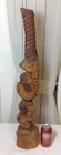 31  Tall Old Hand Carved Wooden Hawaiian Tiki Sculpture Statue