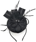 Womens Fascinator Hat Sinamay Pillbox Flower Feather Tea Party Derby Wedding Hea