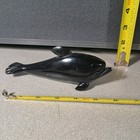 Vintage Hand Carved Solid Stone Whale Sculpture Color Change Polish  5257l526