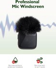 4 pcs Furry Mic Windscreen For Dji Mini - Wind Muff 4pcs  4 Pcs Black 