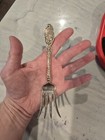 Rare Antique Alvin Chipped Beef Fork Stamped Floral Flower Vintage