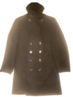Vintage Us Navy Uniform Bridge Officer Coat 8 Button Usn Naval Overcoat 38 Long