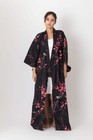 Japanese Yukata Kimono Women Plum   Bush Warbler Cotton Robe Made In Japan