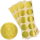 1 75  Self Adhesive Glossy Gold Seal Labels For Certificates  Library  Notary   