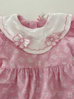 Vintage Baby Bubble Woven Collated Romper   Pink Bows   Flowers   24 Months