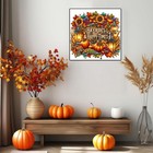 Pumpkin Sunflower Leaf Diamond Painting Kits For Adults  12 X 12 Inch  Xyj075