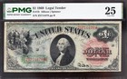 Awesome  rare  Bold   Crisp Vf  1869  1  rainbow  Us Legal Tender Note  Pmg 25 