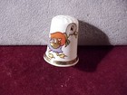 Finsbury Bone China 3 Thimbles duck snail mushroom  ab 