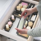 15 Pcs Clear Plastic Drawer Organizer Set  4-size Acrylic Drawer Storage Trays  