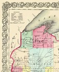 Historic State Map - Wisconsin - Colton 1855 - 23 X 28 06 - Vintage Wall Art