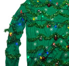 Tipsy Elves Green Warm Christmas-lights X Ugly Sweater Party Tree Funny Men s L