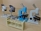1pc Dollhouse Miniature 1 12 Scale Microscope Doctors Desk Office Accessories