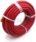100  X 1 4  Id Continental Red Rubber Hose Air Tool Compressor 1 4  Npt Made Usa