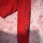 Ed Hardy Tattoo Red Full Zip Cropped Cotton Hoodie Women s L Panther Graphic 