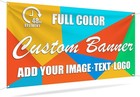 Custom Vinyl Banner 2ft X 4ft - Full Color 13oz Sign For Indoor outdoor Events 