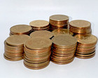 Lot Of 100 - Circulated  1 One Dollar Gold Presidential Coins   100 Fv  Rolled