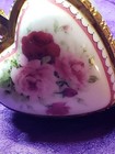 Vintage Limoges Heart Box  Heart-shaped Trinket Box pill Box 