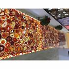 Natural Agate Geode Bar Counter Slab Top  Modern German Onyx Agate Table Tops