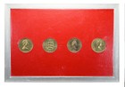 Uk  Isle Of Man  Jersey   Guernsey 1983  one Pound  Mint Set Hard Case  4 Coins 