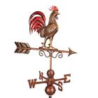 Good Directions Weathervane 36  Red Rooster Pure Copper Multi-colored Patina
