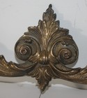 Antique Embossed French Bronze Pediment Garland 16 5x4 5