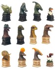 New Hand Painted Dinosaur Chess 32 Piece Set-designed By Ben Homer  pieces Only 