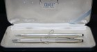 Cross Sterling Silver Mechanical Pen Pencil Set Orig Box W  Slip Covers  2338-f