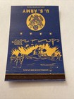 Matchbook Cover Matchcover Us Military Navy 40 Strike Blue   Yellow Tank Scene