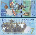 Fiji 7 Dollars  2016  2017 Nd   P-120  Unc  Commemorative X 10 Pcs