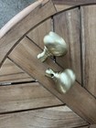 Antique Vintage Brass Door Knob Set Of 2  Knobs Only No Shaft Salvage 2   