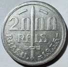 1935 Brazil 2000 Reis  Xf Cleaned Silver 